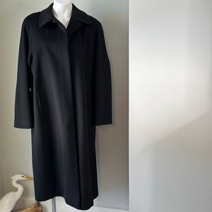 Vintage Calvin Klein Wool Lined button Long Midi Winter Coat size 14